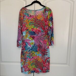 Lilly Pulitzer Pink and Yellow Floral Dress